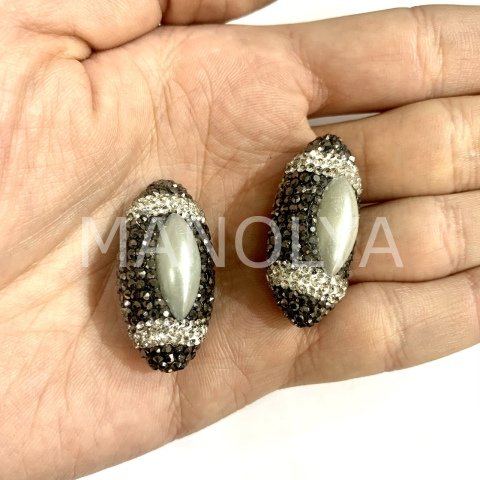 3,7cm. ZİRKON KAPLAMALI SEDEF BONCUK