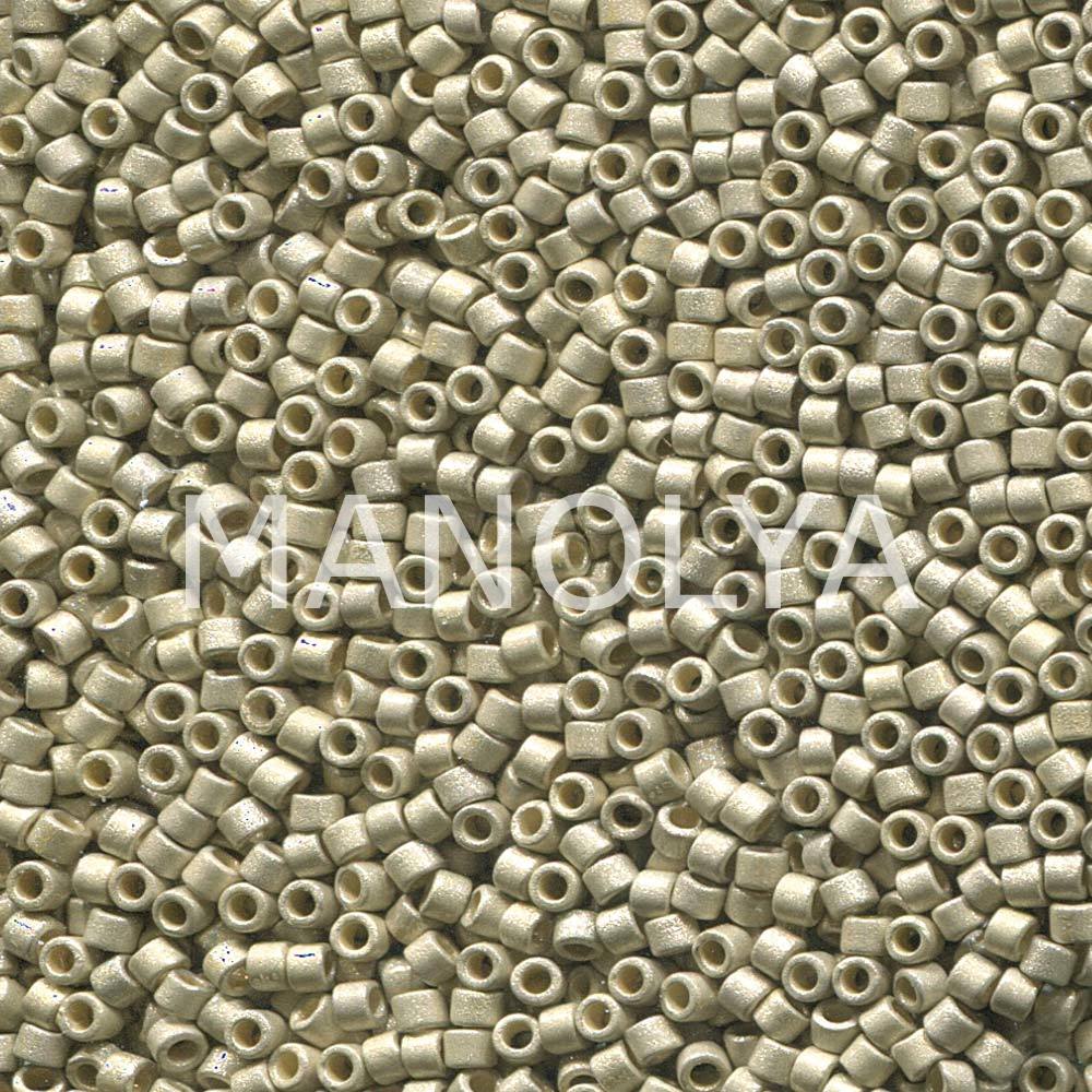 DB1831F-MIYUKI 11/0 DELICA DURACOAT GLVNZD MTT SILVER