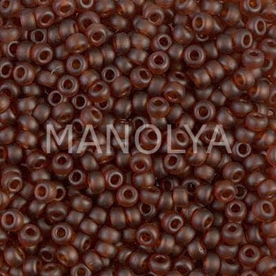 11-9134F MIYUKI SEEDBEADS MATTE TRANSPARENT LIGHT BROWN