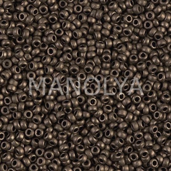11-92006 MIYUKI SEEDBEADS MATTE METALLİC DARK BRONZE