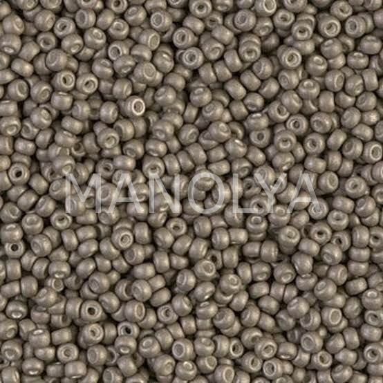 11-92091 MIYUKI SEEDBEADS MATTE METALLIC SILVER