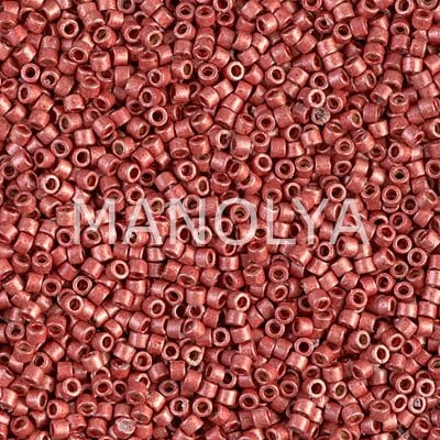 DB1838F-MIYUKI 11/0 DELICA DURACOAT GLVNZD MTT BERRY