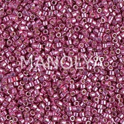 DB1840-MIYUKI 11/0 DELICA DURACOAT GLVN HOT PINK