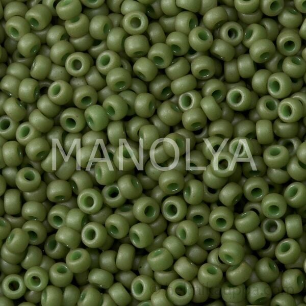 11-92049 MIYUKI SEEDBEADS SPECIAL DYED OLIVE GREEN