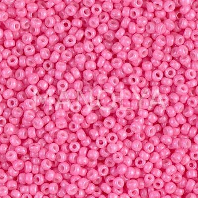 11-91385 MIYUKI SEEDBEADS DYED OPAQUE PINK