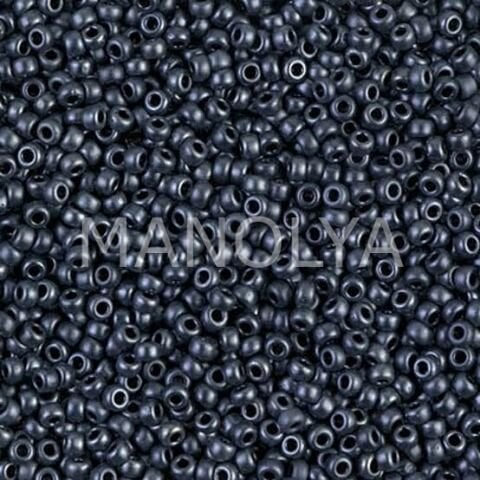 11-92011 MIYUKI SEEDBEADS MATTE GUNMETAL