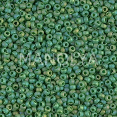 11-9411FR MIYUKI SEEDBEADS MATTE OPAQUE GREEN AB