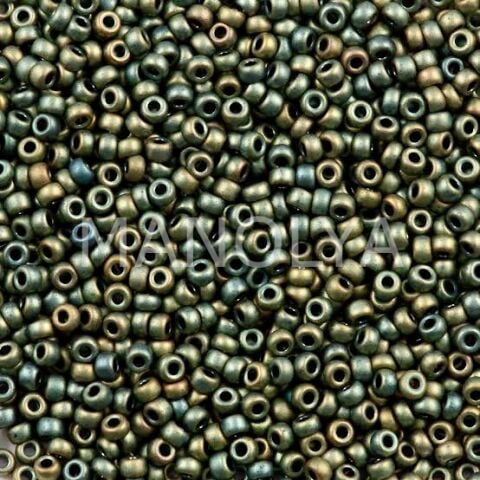 11-92008 MIYUKI SEEDBEADS MATTE METALLIC PATINA IRIS