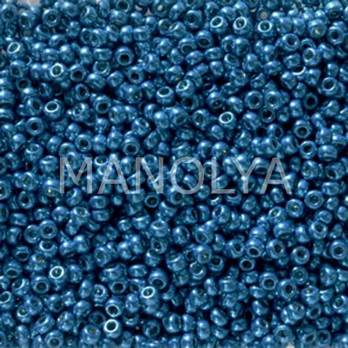 11-95116 MIYUKI SEEDBEADS DURACOAT GALVANIZED DEEP AQUA  BLUE