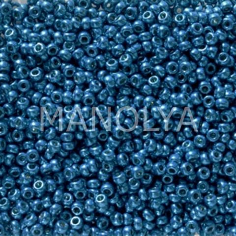 11-95116 MIYUKI SEEDBEADS DURACOAT GALVANIZED DEEP AQUA  BLUE