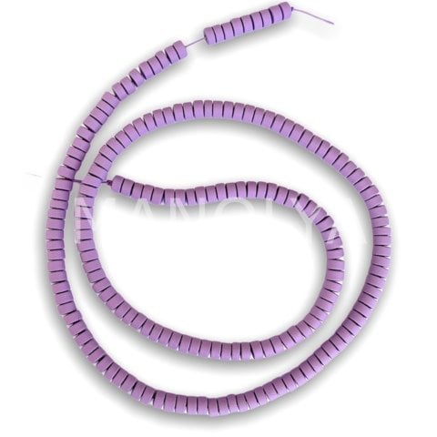 4mm. MAT LİLA HEMATİT DİZİ