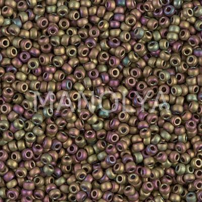 11-92035 MIYUKI SEEDBEADS MATTE METALLIC KHAKI IRIS
