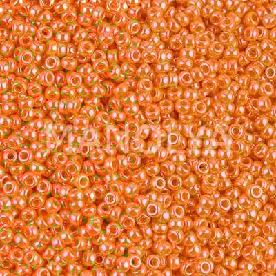 11-9423 MIYUKI SEEDBEADS OPAQUE LIGHT ORANGE LUSTER