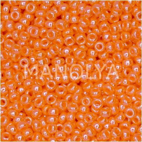 11-9423 MIYUKI SEEDBEADS OPAQUE LIGHT ORANGE LUSTER