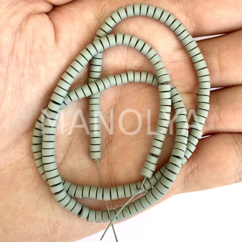 4mm. MAT GRİ HEMATİT DİZİ