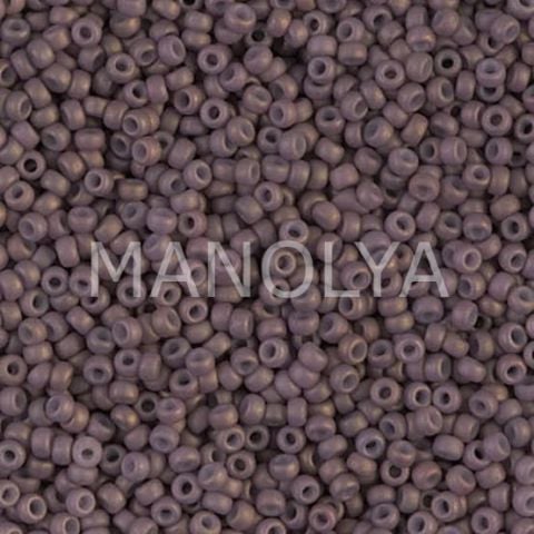 11-92027 MIYUKI SEEDBEADS FANCY FROSTED PALEST COCOA