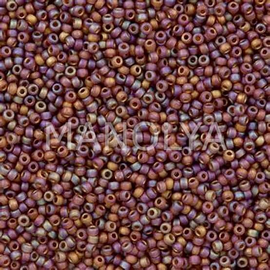11-9134FR MIYUKI SEEDBEADS MATTE TRANSPARENT LIGHT BROWN AB