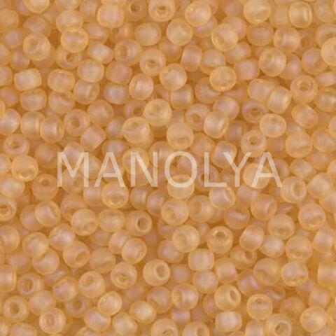 11-9132FR MIYUKI SEEDBEADS MATTE TRANSPARENT LT TOPAZ AB