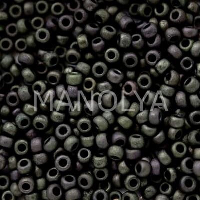 11-92015 MIYUKI SEEDBEADS MATTE METALLIC DARK OLIVE