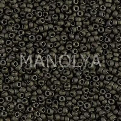 11-92015 MIYUKI SEEDBEADS MATTE METALLIC DARK OLIVE