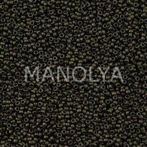 11-92015 MIYUKI SEEDBEADS MATTE METALLIC DARK OLIVE