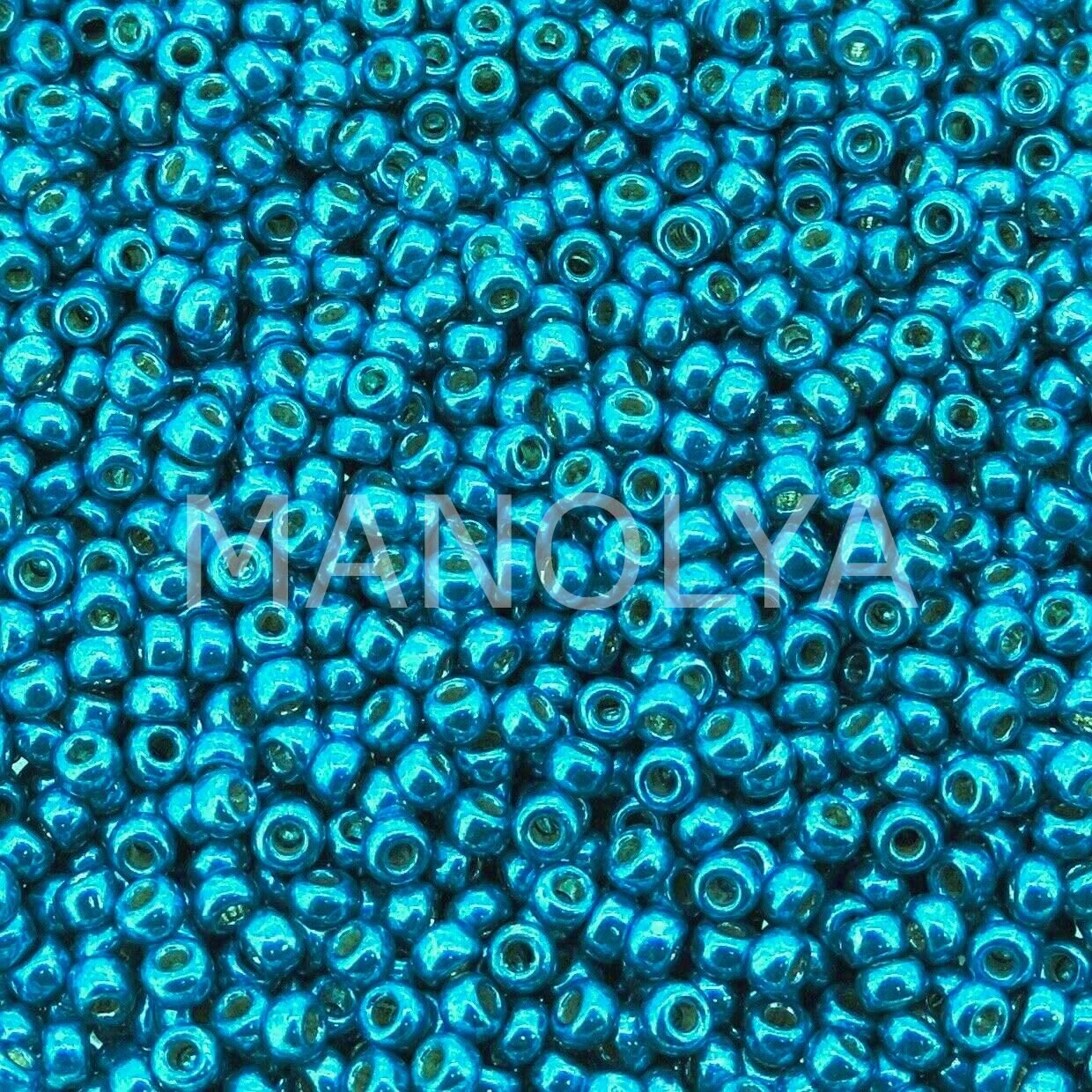 11-95113 MIYUKI SEEDBEADS DURACOAT GALVANIZED CAPRI BLUE