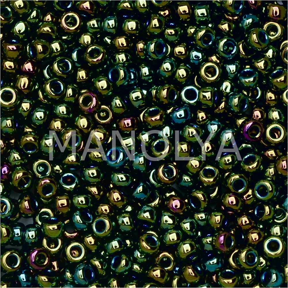 11-9453 MIYUKI SEEDBEADS MATTE METALLIC DARK OLIVE IRIS