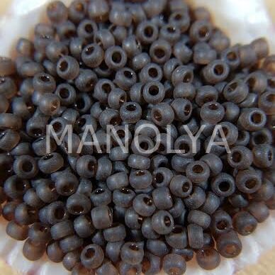 11-9135F MIYUKI SEEDBEADS MATTE TRANSPARENT BROWN