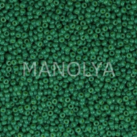 11-94477 MIYUKI SEEDBEADS DURACOAT OPAQUE DYED DEEP GREEN