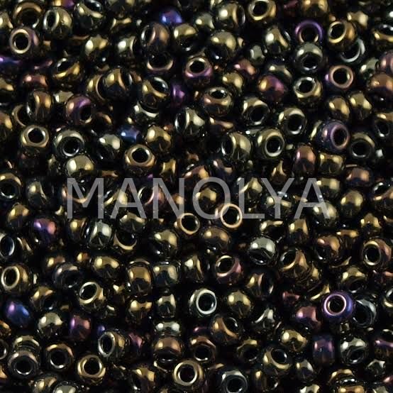 11-9458 MIYUKI SEEDBEADS METALLIC BROWN IRIS
