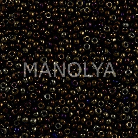 11-9458 MIYUKI SEEDBEADS METALLIC BROWN IRIS