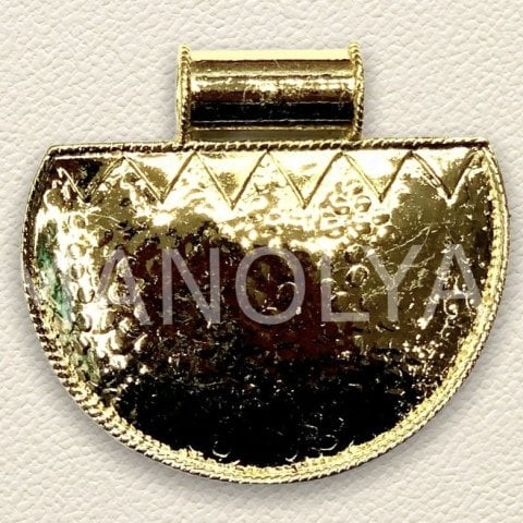 5x5cm. YARİM DAİRE KOLYE UCU