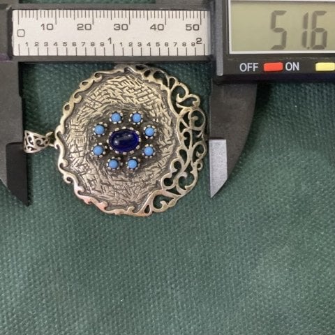 5,2cm. MİNELİ ANTİK KOLYE UCU