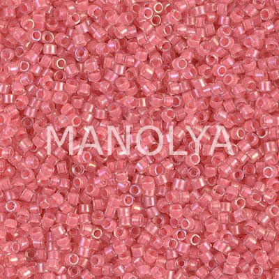 DB070-DELICA BEAD LINED ROSE PINK