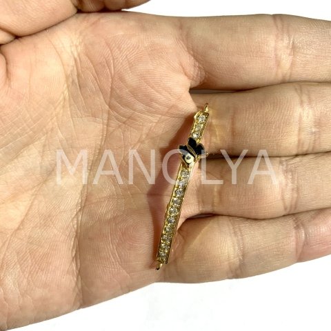4,5cm. MİNİK KELEBEKLİ TAŞLI BİLEKLİK APARATI