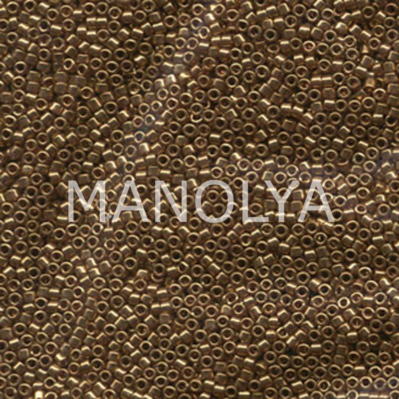 DB022L-MIYUKI 11/0 DELICA BD METALLC LT BRONZE