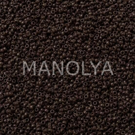15-9409 MIYUKI SEEDBEADS OPAQUE DARK BROWN