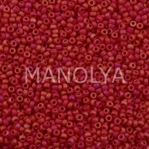 15-92076 MKIYUKI SEEDBEADS MATTE OPAQUE RED LUSTER