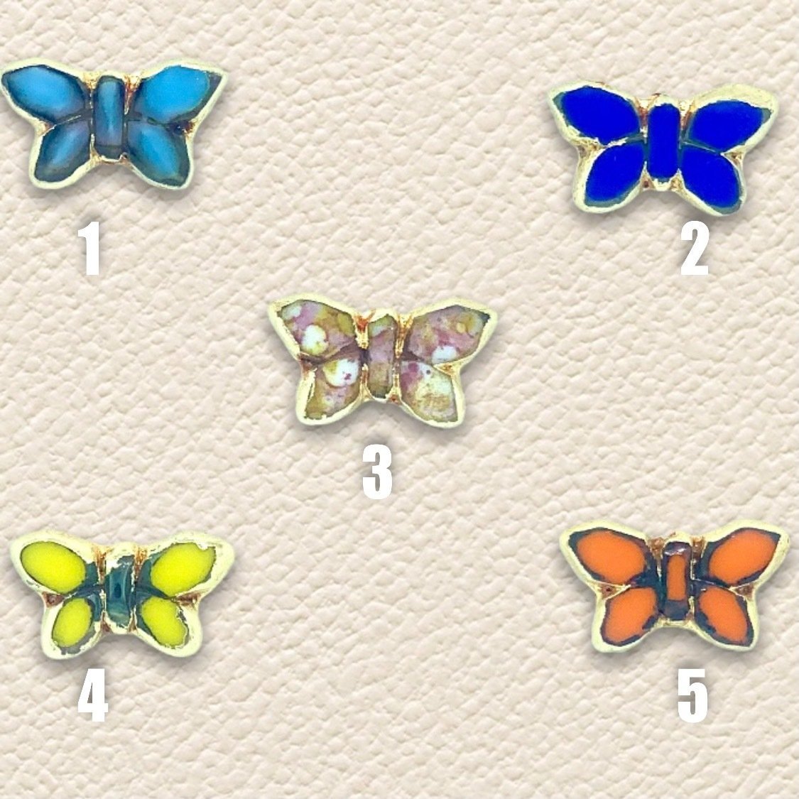 2x1cm. ÇEK KRİSTALİ KELEBEK