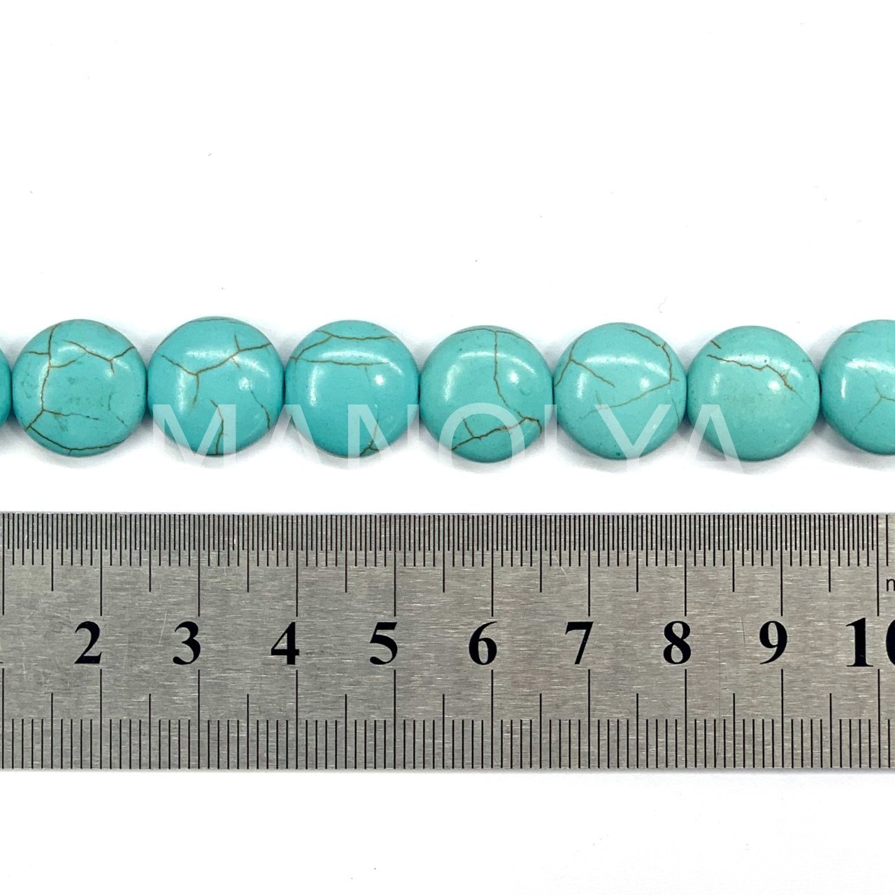 1,4cm. YASSI YUVARLAK TURKUAZ