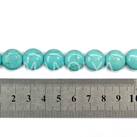 1,4cm. YASSI YUVARLAK TURKUAZ