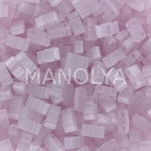 HTL2564 Miyuki Half Tila Silk Pale Lavender Satin (Yarım Tila 2564)