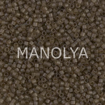 DB384-DELICA BEAD MATTE TRSMOKY QUARTZ