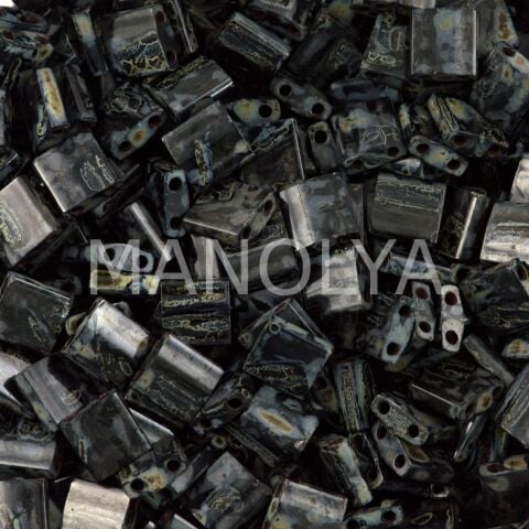 TL4511 Miyuki Tila Opaque Picasso Smoky Black (Tam Tila 4511)