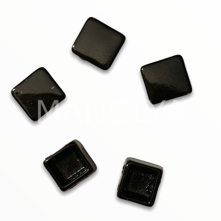 7x8mm SİYAH KARE YATAY DOMİNO