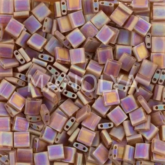 TL134FR Miyuki Tila Matte Transparent Dark Topaz AB (Tam Tila 134FR)