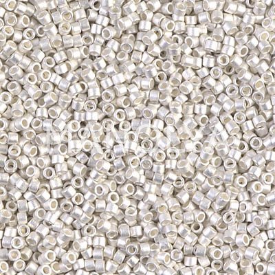 DB551F-DELICA BEAD SILVER PLATEFROSTED