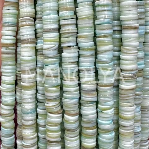 8mm. AÇIK TURKUAZ  SEDEF DİZİ