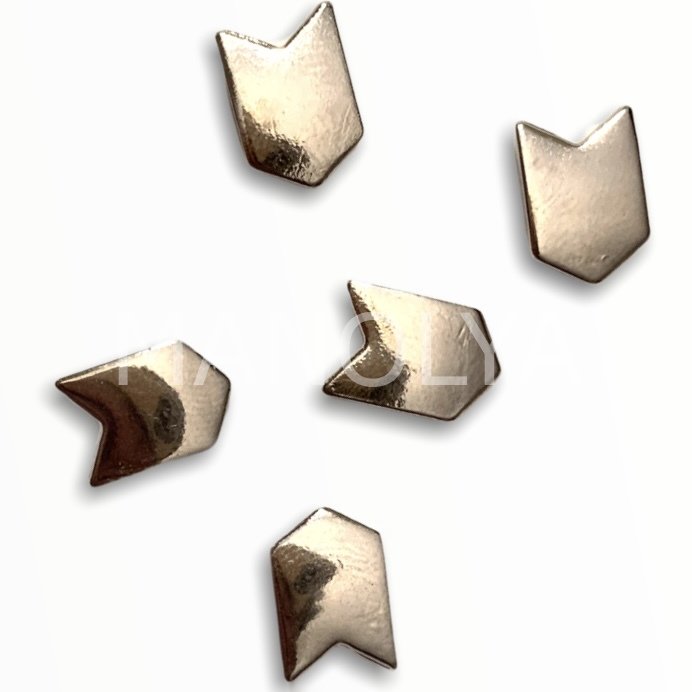 11x8mm GÜMÜŞ UZUN OK DOMİNO